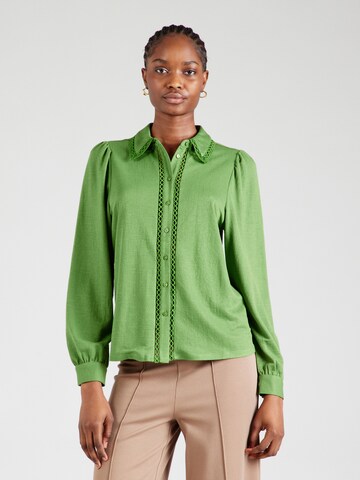 VILA Blouse 'VICARMENA' in Groen: voorkant