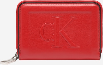 Calvin Klein Jeans Portemonnee in Rood: voorkant