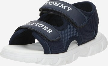 TOMMY HILFIGER Open schoenen in Blauw: voorkant