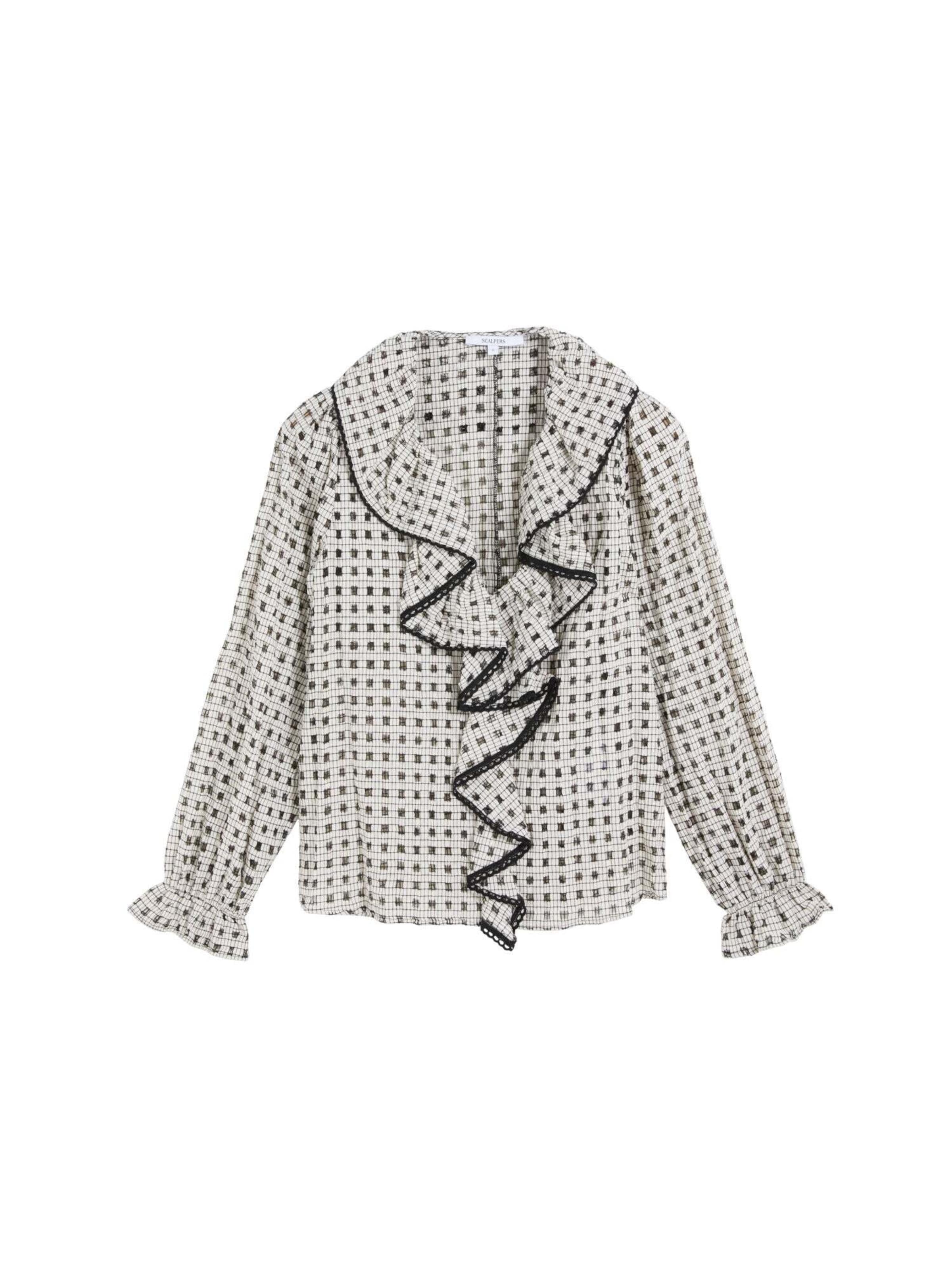 Scalpers Блуза в бяло: отпред