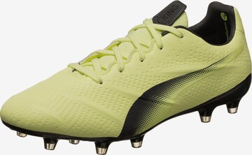 Scarpa da calcio 'King Platinum' di PUMA in giallo: frontale