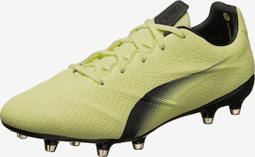 PUMA Soccer Cleats 'King Platinum' in Yellow: front