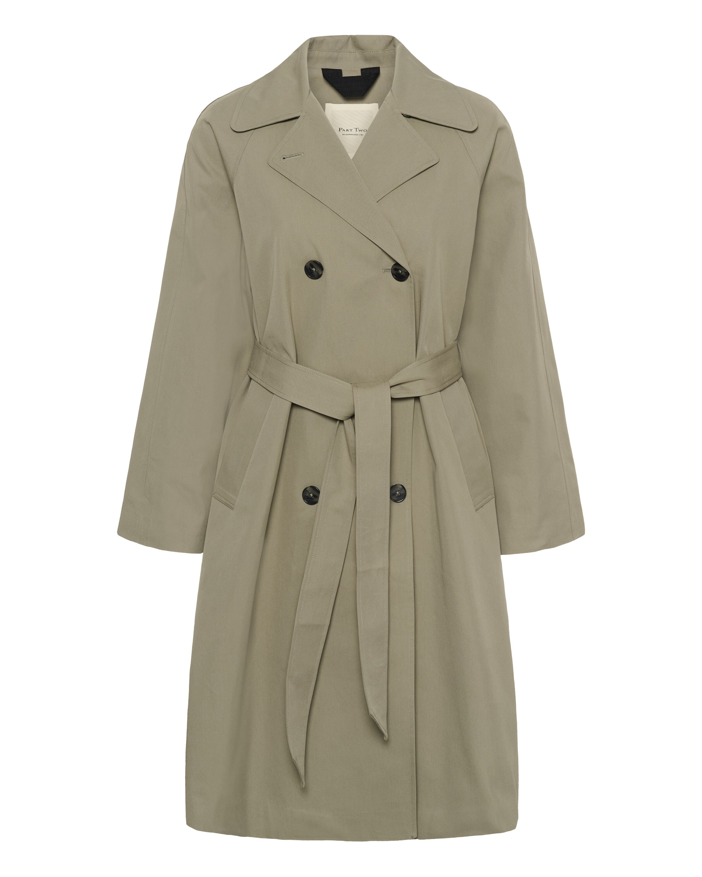 Part Two Between-seasons coat 'AubriePW' in Green: front