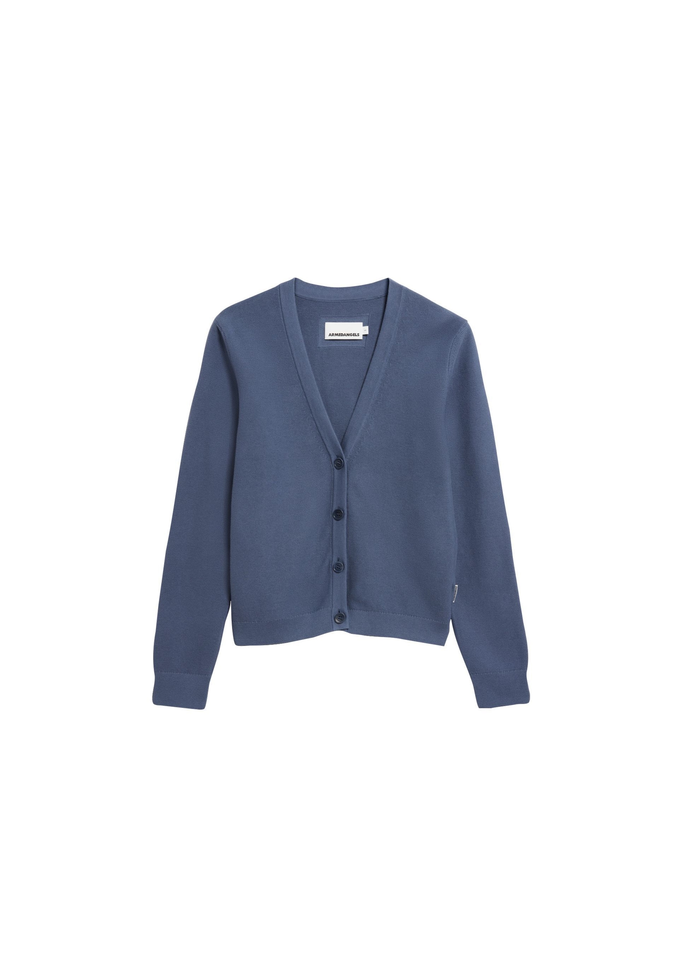 ARMEDANGELS Strickjacke 'Menaal' in Blau: Vorderseite