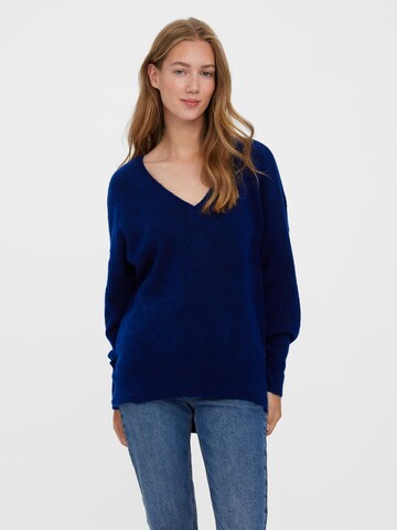 VERO MODA Sweater 'VIGGA' in Blue: front