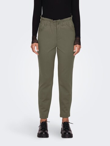 ONLY Tapered Pants 'ONLPOPTRASH-OVA LIFE' in Green: front