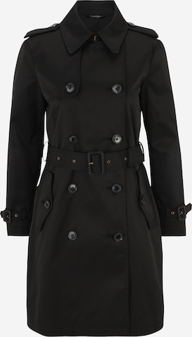 Lauren Ralph Lauren Petite Between-Seasons Coat in Black: front