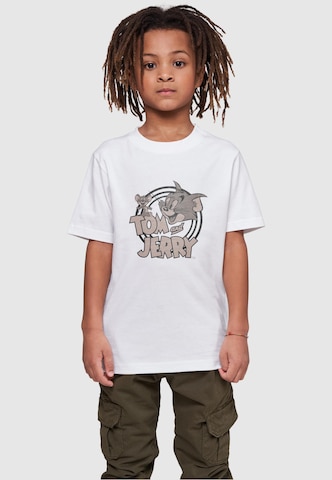 T-Shirt 'Tom and Jerry' ABSOLUTE CULT en blanc : devant