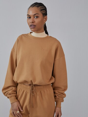 LeGer by Lena Gercke Sweatshirt 'Rosa' in Brown: front