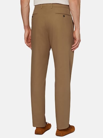 Boggi Milano Regular Pleated Pants in Brown