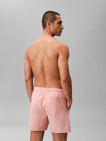 Shorts de bain 'Seersucker' Calvin Klein Swimwear en rose