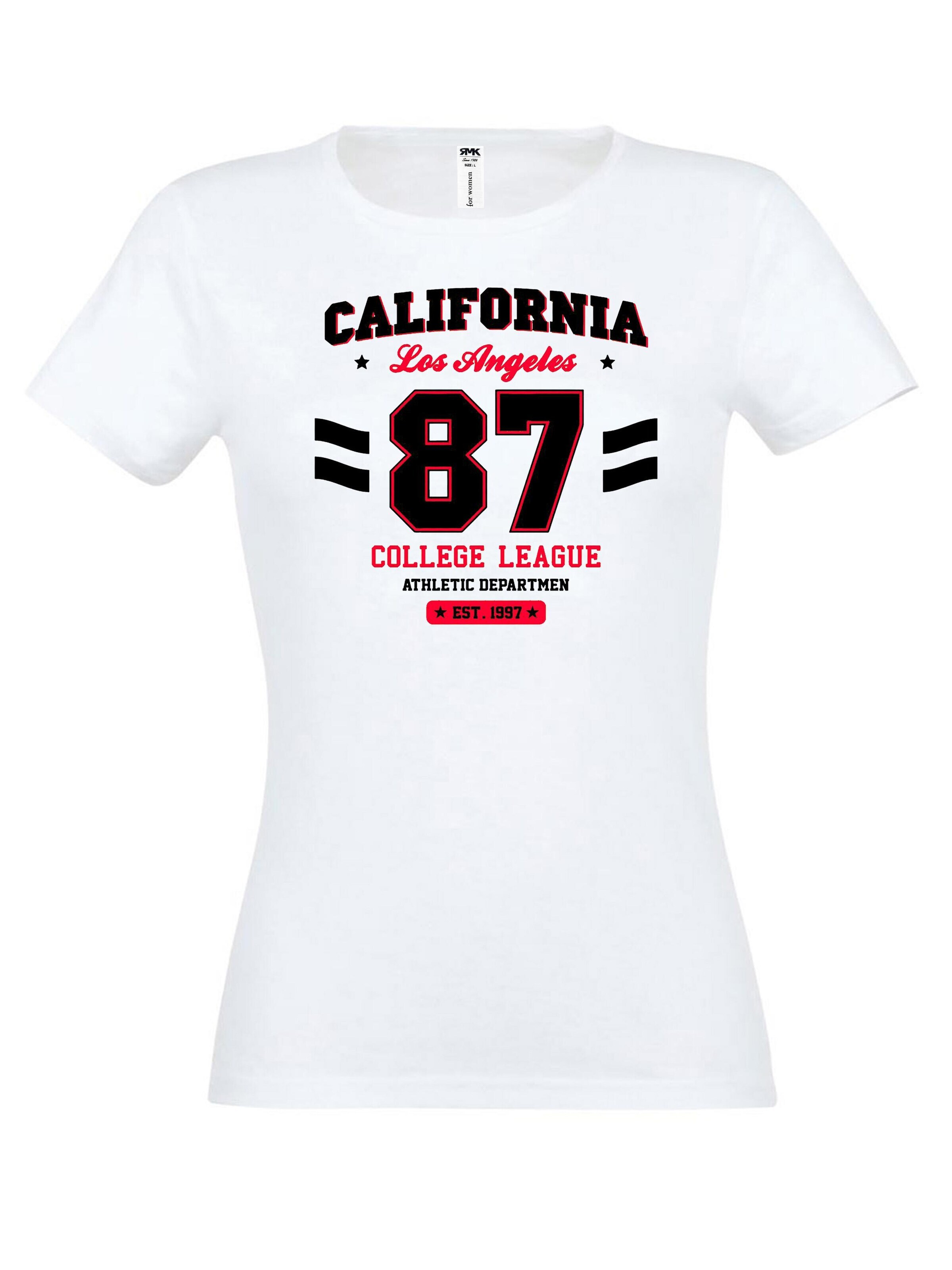 RMK Shirt 'College'‌‌‌‌‌‌‌‌‌ in Weiß: Vorderseite
