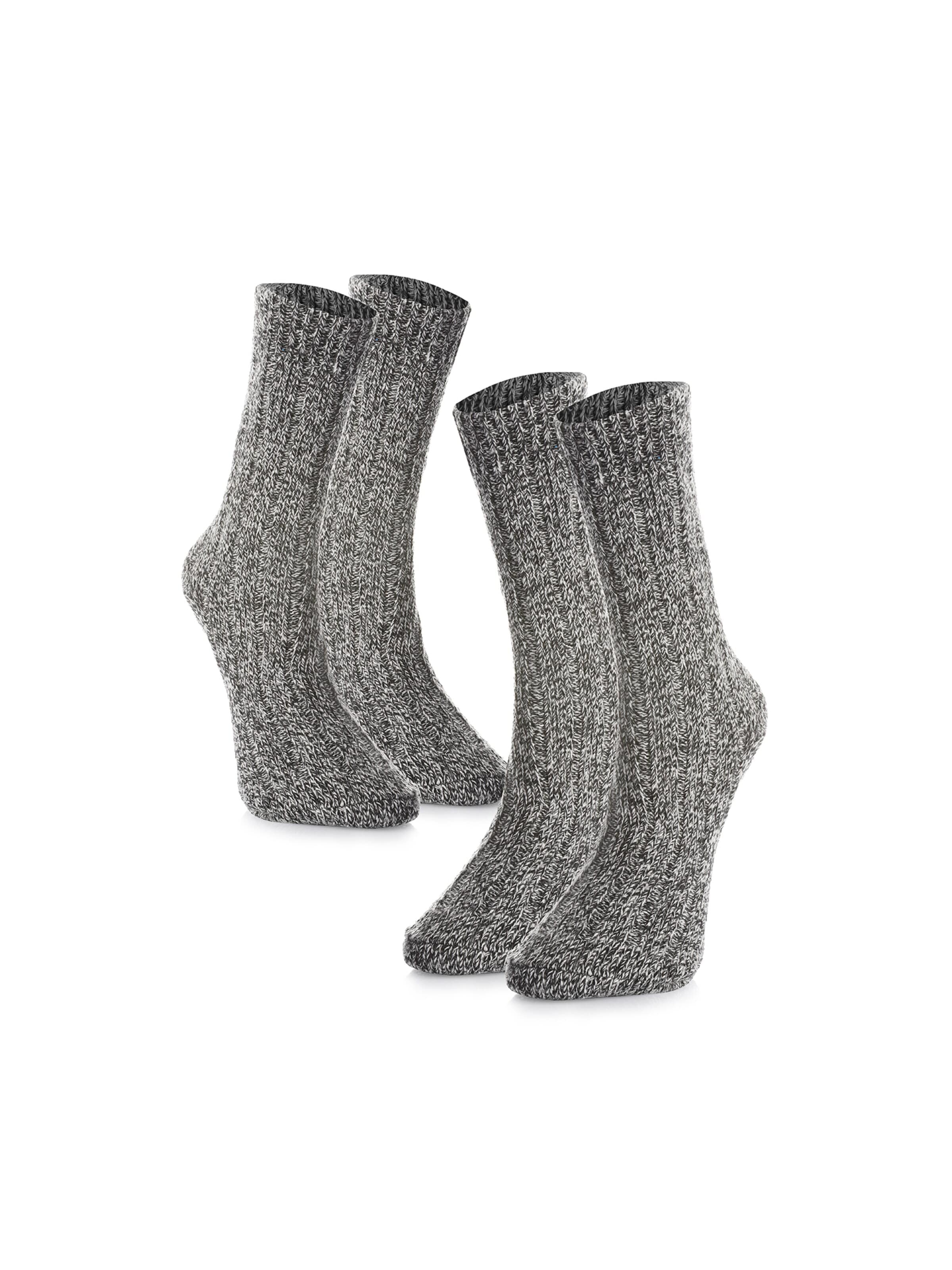 Crea Socks Sukat 'Winter' värissä harmaa: etupuoli