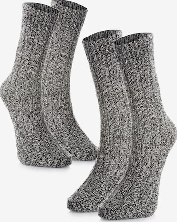 Crea Socks Sukat 'Winter' värissä harmaa: etupuoli