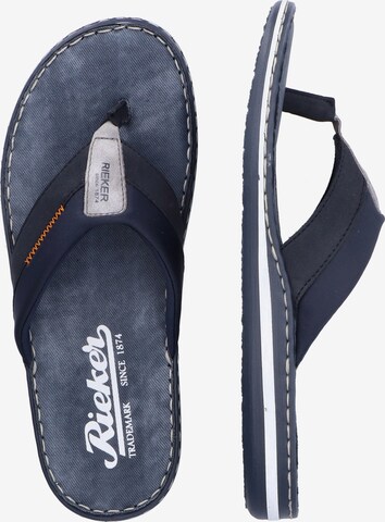 Rieker T-Bar Sandals in Blue