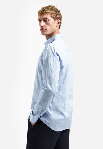 No Excess Regular fit Button Up Shirt in Blue