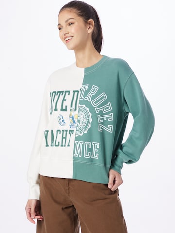 Abercrombie & FitchSweater majica - zelena boja: prednji dio