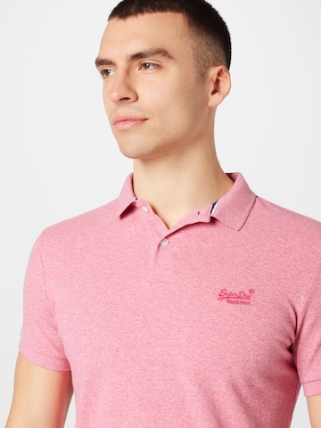 T-Shirt 'CLASSIC' Superdry en rose