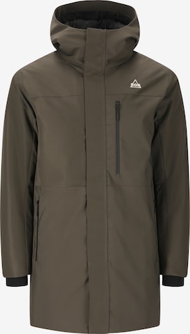 SOS Winter Jacket 'Trikora' in Brown: front