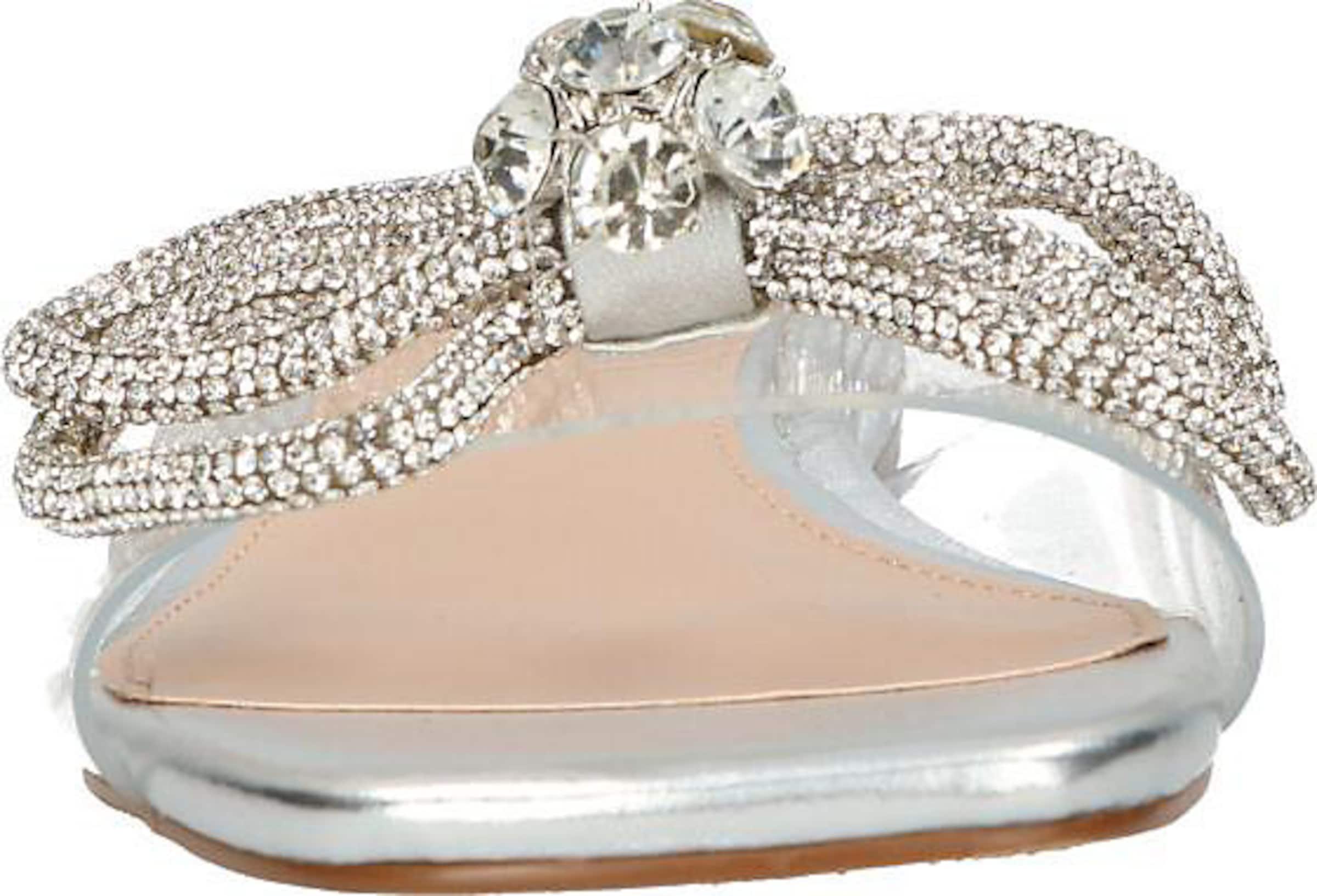 LA STRADA Pantolette in Silber