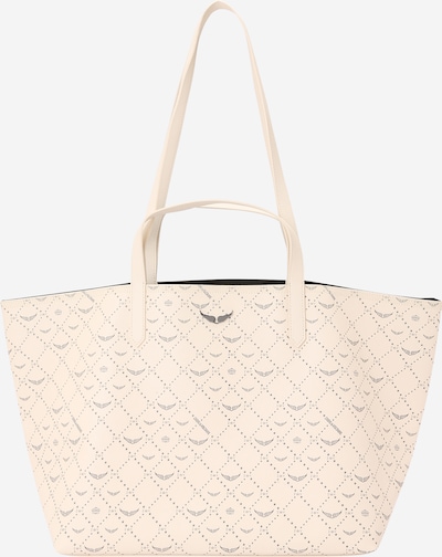 Pirkinių krepšys iš Zadig & Voltaire, spalva – nebalintos drobės spalva / juoda, Prekių apžvalga