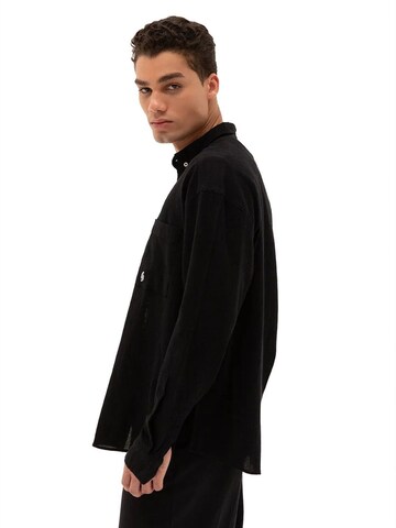 Giesto - Comfort Fit Camisa em preto