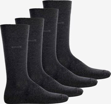 BOSS Socks in Grey: front