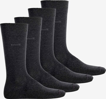 Chaussettes BOSS en gris : devant