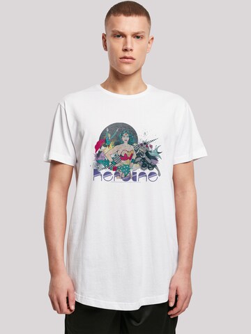 T-Shirt 'DC Comics Justice League Heroine' F4NT4STIC en blanc : devant