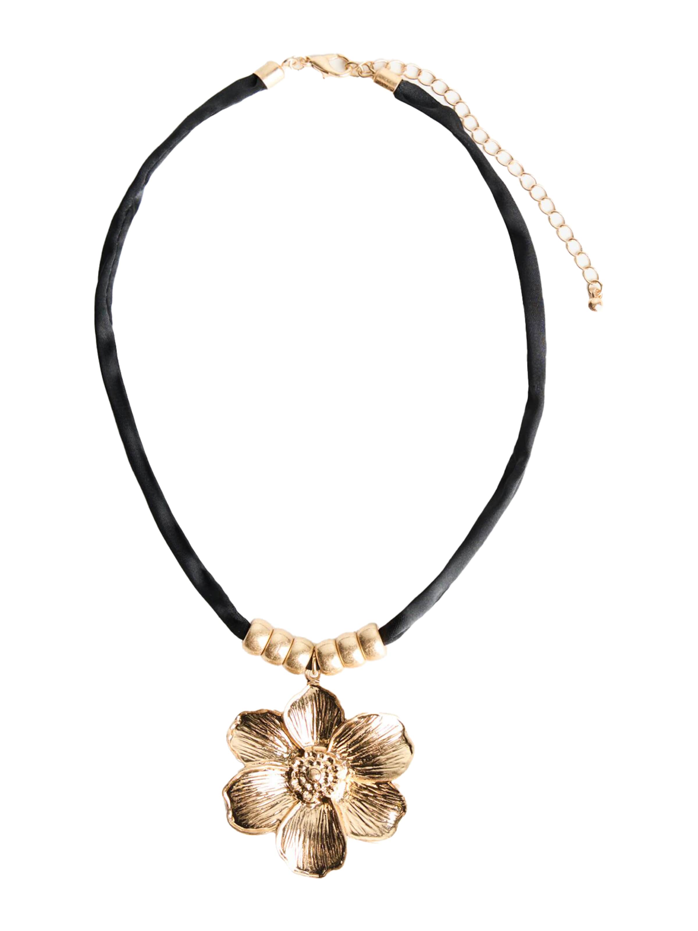 Bershka Kette in gold / schwarz, Produktansicht