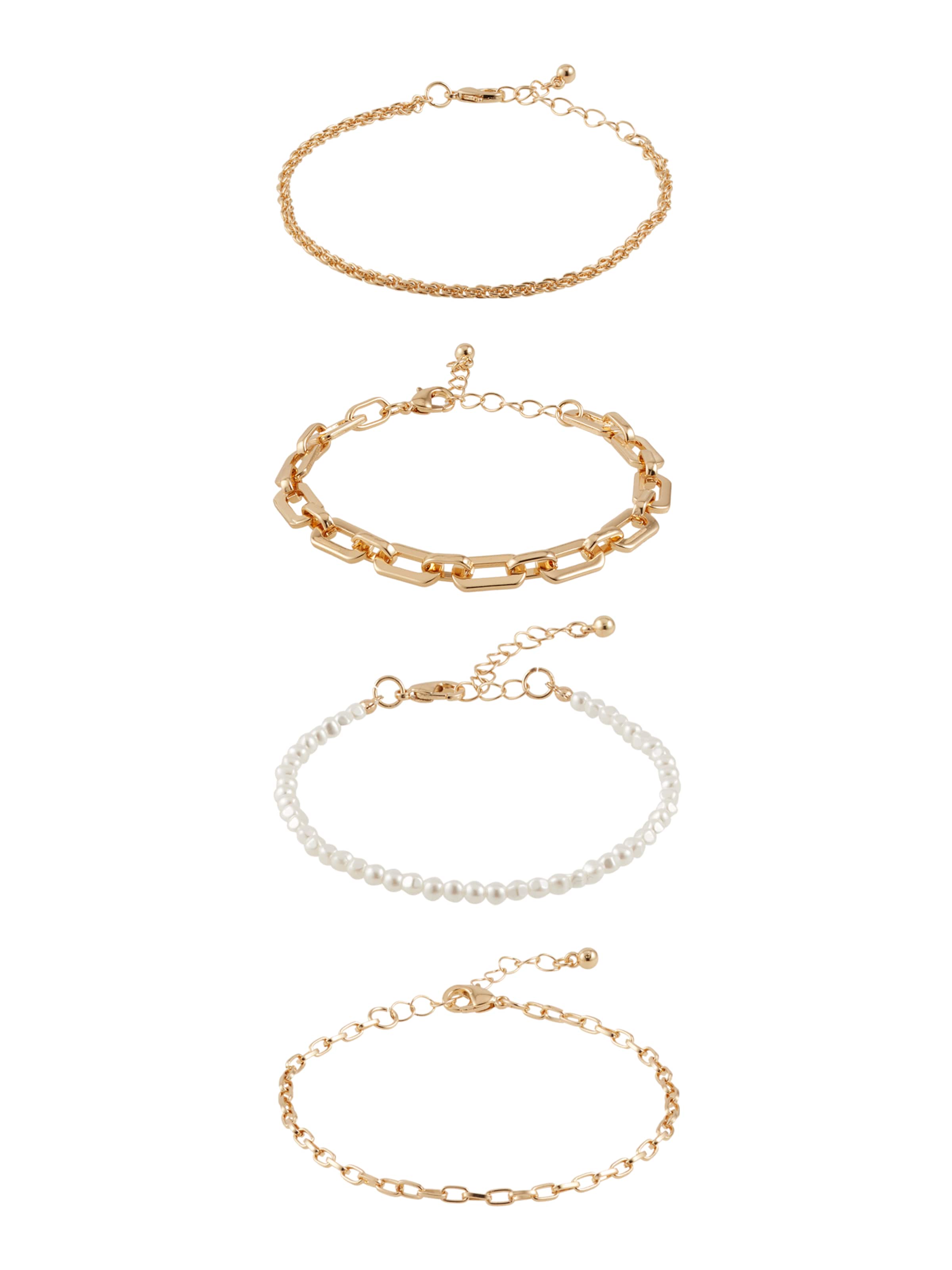 ABOUT YOU Bracelet 'Lilian' in Gold: front