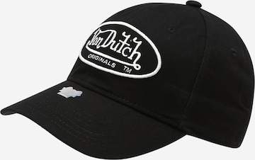 Cappello da baseball 'Unstructured' di Von Dutch Originals in nero: frontale