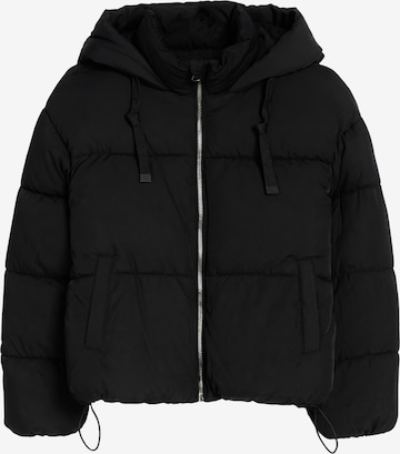 Veste mi-saison Bershka en noir : devant