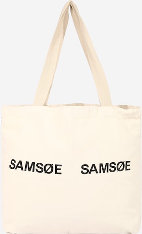 Samsøe Samsøe حقيبة تسوق 'Frinka' بلون أبيض