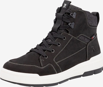 Boots stringati di Rieker Sport in nero: frontale