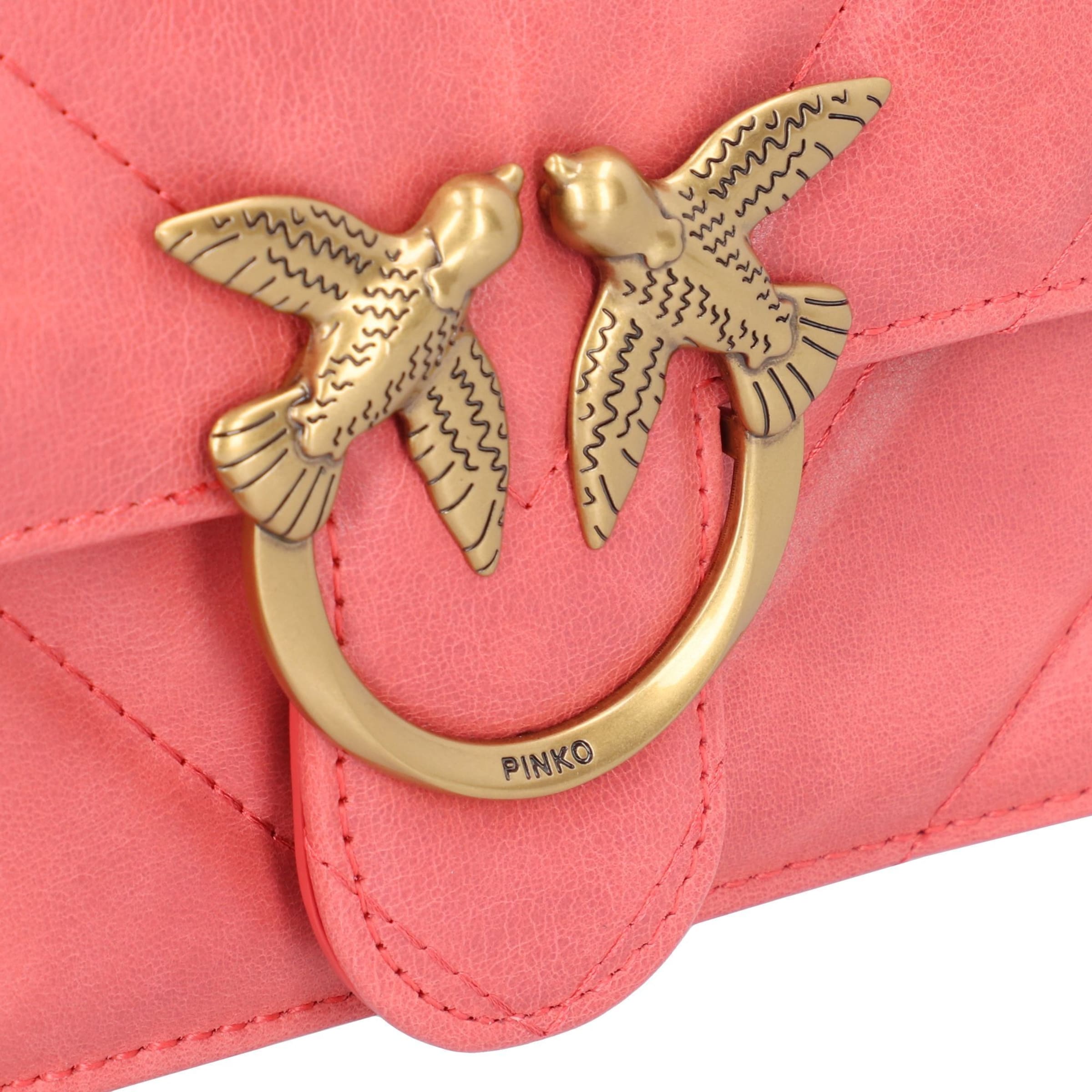 Borsa a tracolla 'Love One' di PINKO in arancione