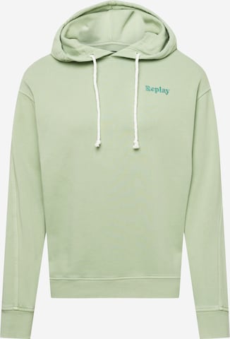 REPLAY - Sweatshirt em verde: frente