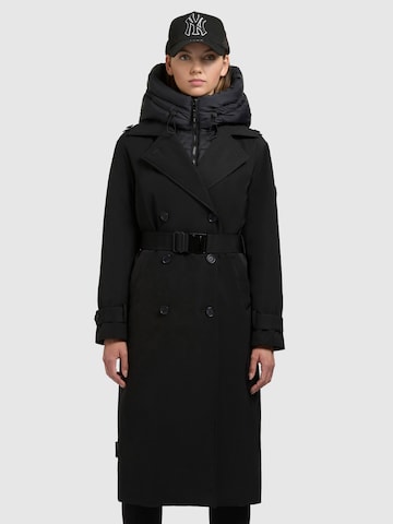 Cappotto invernale 'Elena' di khujo in nero: frontale