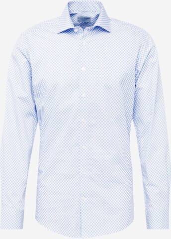 Coupe regular Chemise Bruun & Stengade en bleu : devant