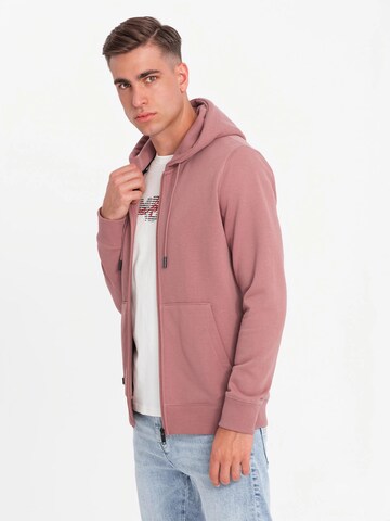 Ombre Sweat jacket in Pink