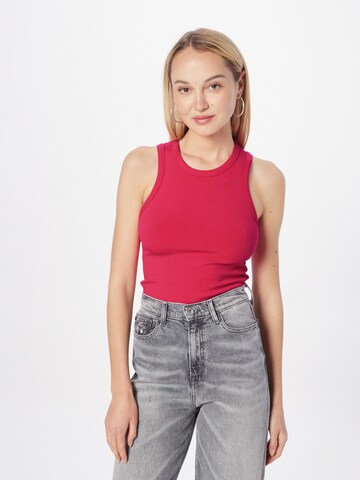 TOMMY HILFIGER Top - rózsaszín: elől