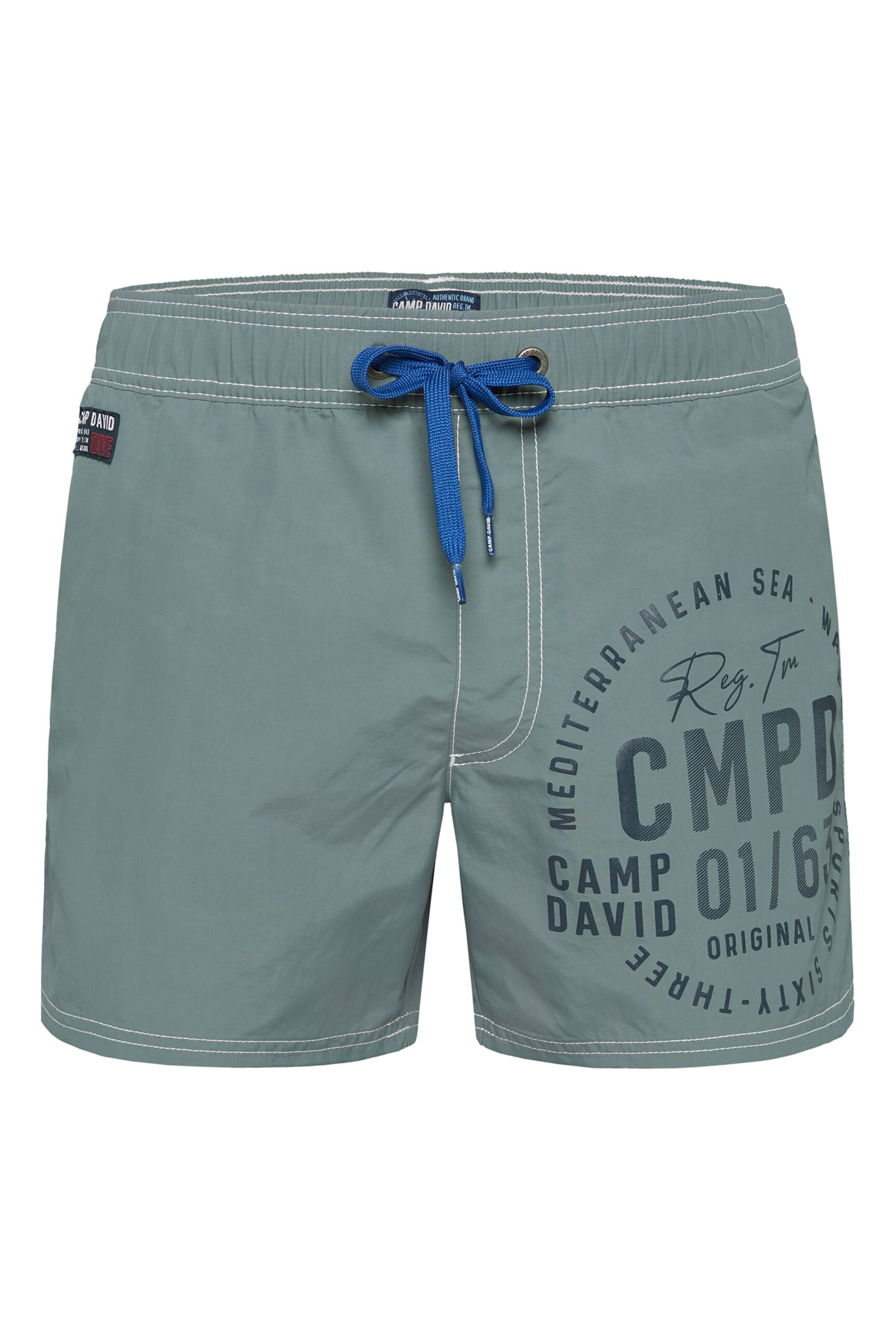 Pantaloncini da bagno CAMP DAVID di colore blu / verde, Visualizzazione prodotti