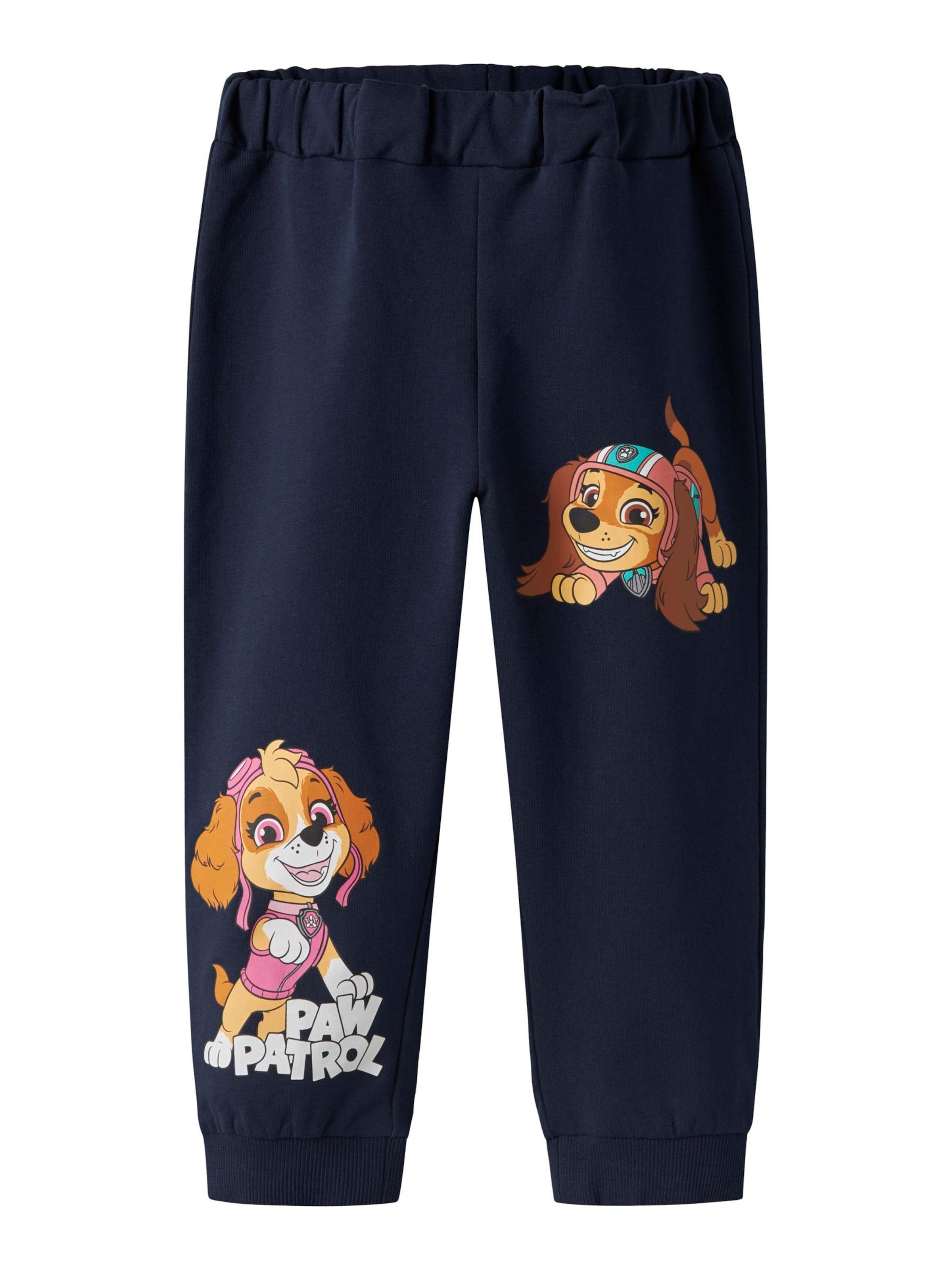 NAME IT - Tapered Pantalón 'Paw Patrol' en azul: frente