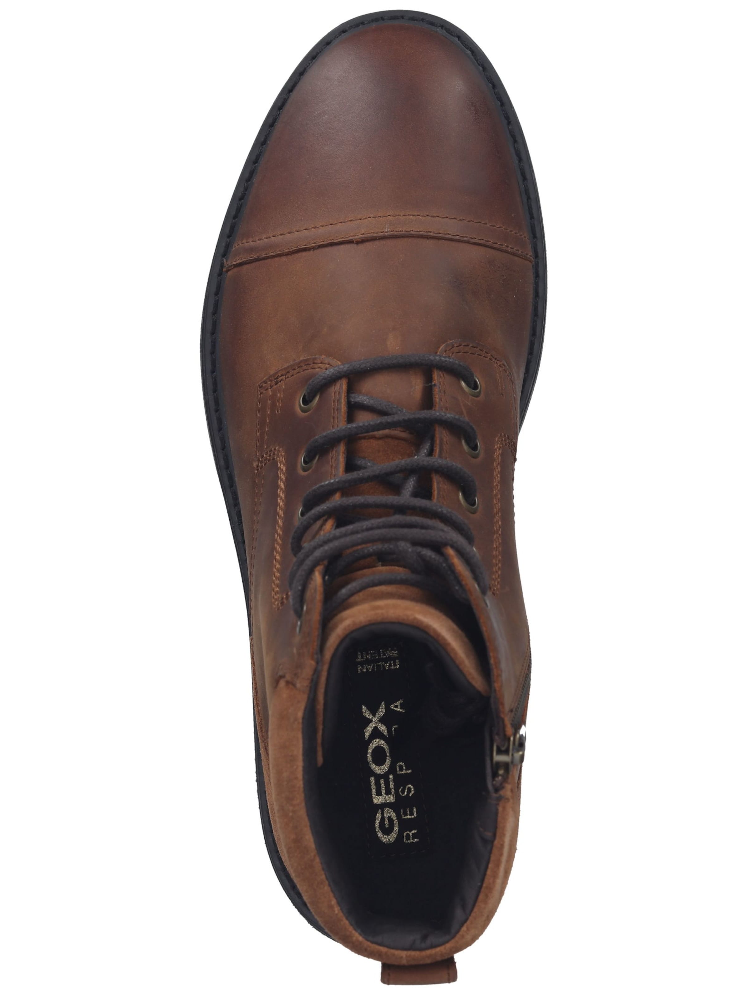 GEOX Lace-up boots 'Viggiano' in Brown