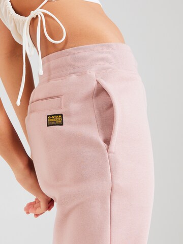 G-Star RAW - Tapered Calças em rosa