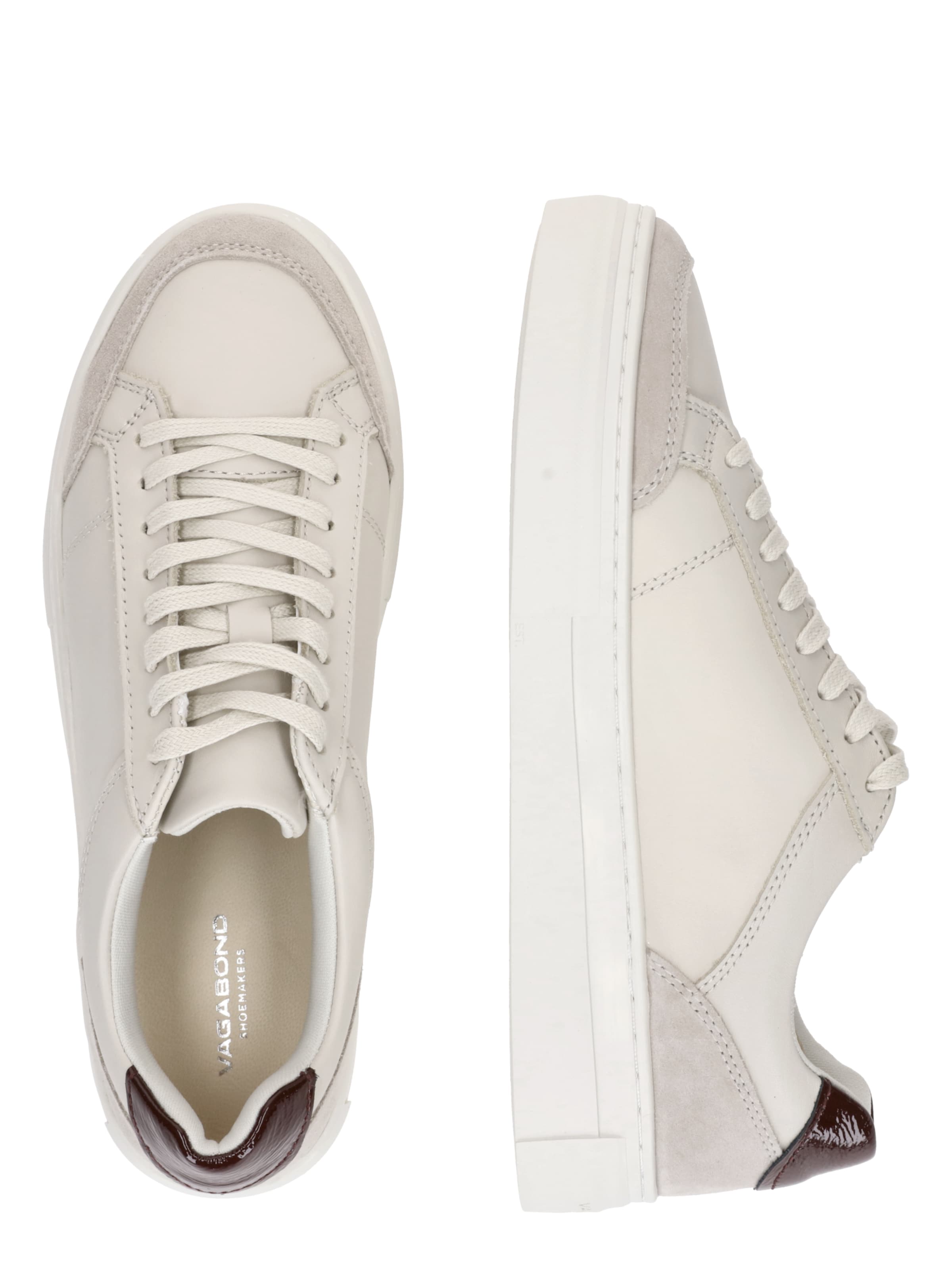 VAGABOND SHOEMAKERS Rövid szárú sportcipők 'ZOE' - bézs