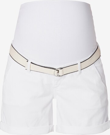 Noppies Normalny krój Spodnie 'Leland' w kolorze biały