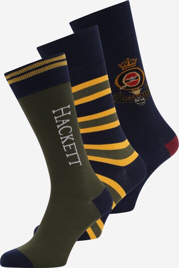 Hackett London Socken 'HERITAGE' in navy / honig / oliv / dunkelrot, Produktansicht