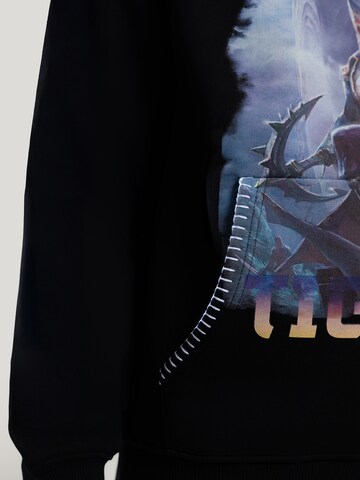 MAD TIGERS Sweatshirt 'Dark Oceans' in Black