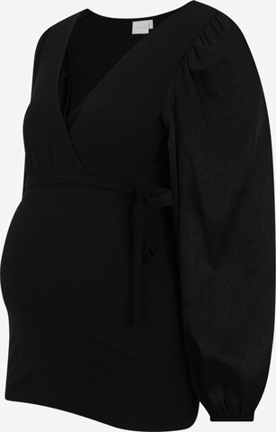 MAMALICIOUS Bluza 'LEANNE' | črna barva: sprednja stran